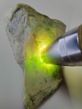 Ice Green with Flower Burma Jadeite Jade Rough Stone # 225 g # 1125 carat # - $1,099.08