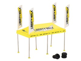 Paddock Service Tent Set with Extra Wheels &quot;Liberty Walk-LB Racing&quot; for ... - £16.57 GBP