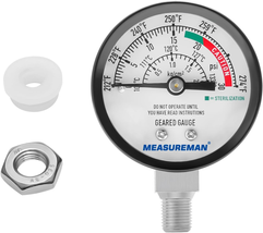 Black Steel Pressure Cooker Gauge, Pressure Canner Gauge, Steam Pressure... - $15.04