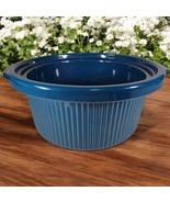 Rival OEM Crock Pot Slow Cooker Replacement Stoneware Dark Blue Insert 3355 - $29.66 CAD