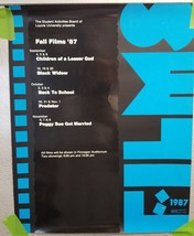 Poster Loyola University Fall Films Festival 1987 Finnegan Auditorium - £14.80 GBP