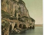 Gibraltar Monkey Caves Undivided Back Postcard by V B Cumbo - $11.88