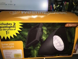 westinghouse solar led spotlight 2 lights - $34.52