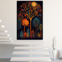Abstract tree Canvas Painting Wall Art Posters Landscape Canvas Print Picture - £10.75 GBP+