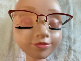 Waza Eyeglasses Frames WA 2112 Red-S 49-19-135 F-Titanium Japan Red Black - $31.25 CAD