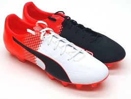Puma Mens Evospeed 4.5 Tricks FG Cleated Soccer Shoe Black/Red 12 #NGR2N-M388 - £31.26 GBP