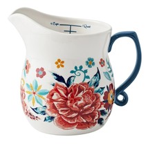 Pioneer Woman Keepsake Floral Ceramic Measuring Pitcher 4-Qt Vintage Vib... - $866.15 MXN