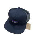 Patagonia - P-6 Label Airfarer Cap Hat Snapback Trucker Navy Mesh Logo - €30,04 EUR