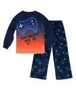 2 piece Pajama Set Long Sleeve Boys Glow In The Dark Gaming Blue Size 4/... - £5.06 GBP