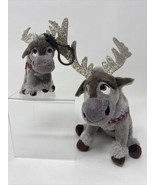 TY Plush Lot of 2 Sven Frozen Reindeer Sparkle Plush and Bag Clip Keychain - £15.77 GBP