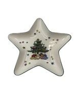 VINTAGE CHRISTMAS HAPPY HOLIDAYS STAR SHAPED CANDY TREAT DISH NIKKO - $10.97 CAD