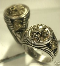 Napoleonic eagle,men&#39;s Signet ring...Sterling Silver.925 - £61.01 GBP