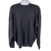 Alan Stuart Woven Vintage Sweater Size L Black - $26.68