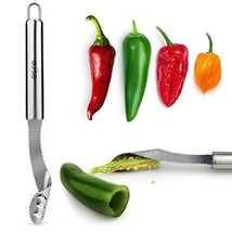 ESRE Stainless Steel Pepper Core Remover Jalapeno Pepper Corer Tool Chil... - £22.40 GBP