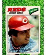 1977 O-Pee-Chee #100 Johnny Bench Near Mint  Centered (Light Strip On Th... - £9.85 GBP