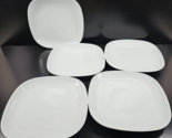 5) IKEA Vardera White Square Dinner Plates Set Porcelain Turkey Dishes 1... - $66.20