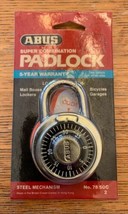 Vintage ABUS Super Combination Padlock Steel Mechanism No. 78/50C NOS - £19.24 GBP