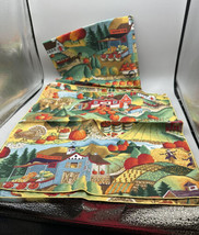 Material and 3 Placemats Mats 15 x 15&quot; Fabric 3&#39; x 39&quot; Sunflowers Susan Winget - £14.59 GBP