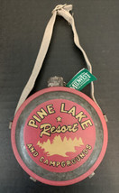 Pine Lake Resort &amp; Campgrounds Mini-Canteen ￼ Ornament Keepsake Wall Hanging - £14.88 GBP