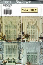 Butterick Sewing Pattern 3971 Lace Curtains Draperies Valances WAVERLY - £7.93 GBP