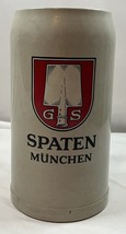 Spaten Munchen Brewery 2L FS Glazed Ceramic Beer Stein Mug Germany Rare Large - £53.15 GBP