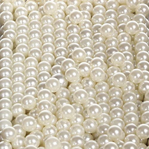 Art Faux Pearls 1700-Pcs Loose Beads No Hole 1.1 Lbs (8Mm,Ivory) for Vase Filler - £14.02 GBP