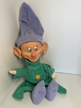 Disney Snow White and The Seven Dwarfs 14&quot; Dopey Plush Doll 1993 Mattel Spot Hat - £12.40 GBP