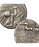 age of  Pompey, JULIUS CAESAR Coin. Camel, King Aretas/4 Horse Chariot, ... - $470.25