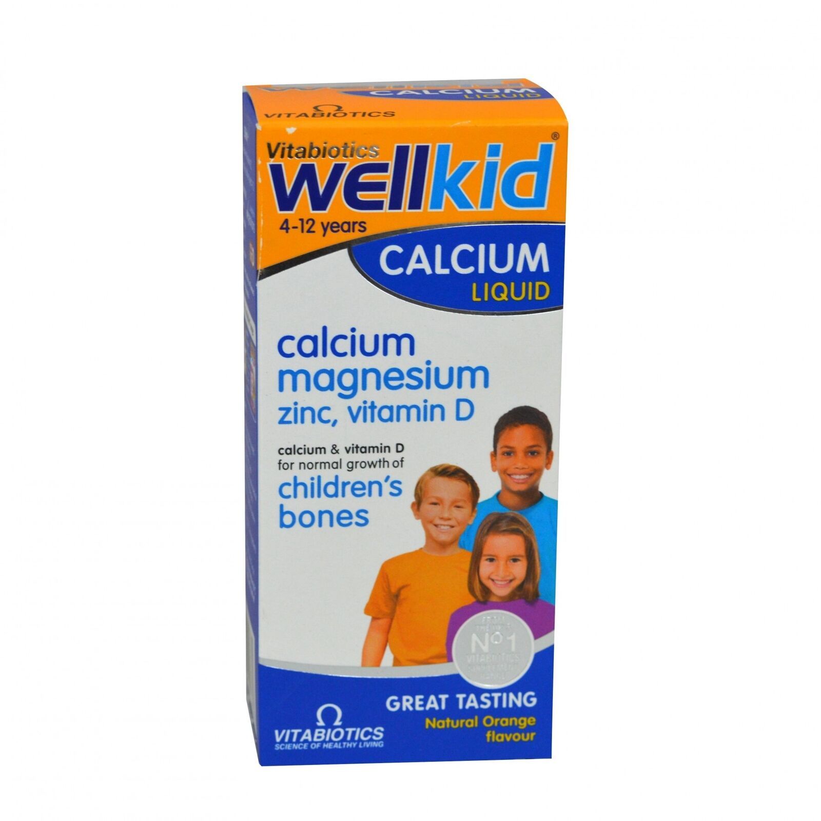 Vitabiotics Wellkid Calcium Liquid Orange Flavour 150ml - $7.99