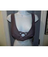 Volcom Simply Solid Halter Bikini Top Purple Steel Size XL Women&#39;s - $99.84 CAD