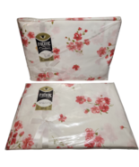 Vintage Pacific Essence Of Spring Pink Flowers Percale Double/Full Sheet... - $59.40