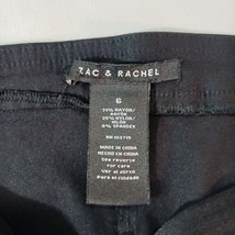Zac & Rachel Women's Black Stretch Leggings Zip Pockets Size 6 (24×26) image 3