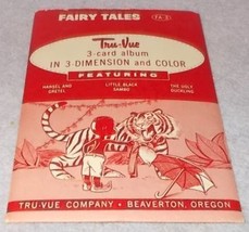 Vintage Tru-Vue Viewer 3 Slides Lot Fairy Tales 3-D Stereoviewer  - $7.95