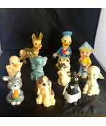 RARE Rubber Squeaky Toys Lot of 10 Sun Rubber N T Aubin Disney Dell Peng... - £110.32 GBP