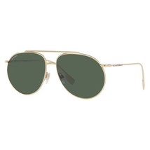 BURBERRY BE3138 110971 Light Gold/Dark Green 61-14-140 Sunglasses New Authentic - £112.57 GBP