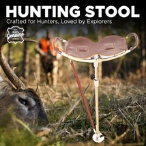 Shooting Walking Stick Leather Seat Folding Stool Racing Seat Shows Chair Stool - £29.71 GBP