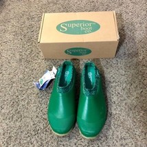 Superior Boot Co. Green Garden Clogs Shoe Womens 10 NEW with minor defects - £19.78 GBP