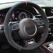 Steering Wheel Cover For Audi A1 A3 A4 2015-2016 A7 2012-2018 S7 2013-2018 RS7 2 - $40.31+
