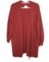 Universal Thread Rust Long Sleeve Soft Cozy Sweater Cardigan, Pockets, Size S - £11.94 GBP