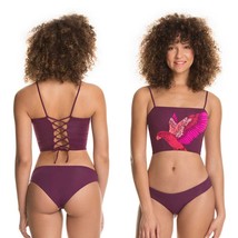 Maaji Swimwear Vintage Grape Signature Cut Sublime Reversible Bikini Bottom (S) - £45.61 GBP