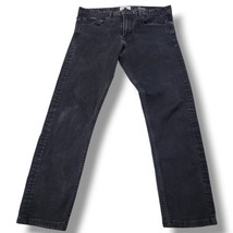 Quiksilver Jeans Size 34 W34&quot;xL28&quot; Men&#39;s Straight Fit Jeans Stretch Blac... - $37.77