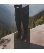 New Tod&#39;s Black Suede Above the Knee  Boots 3&quot; Heel &amp; Boot Bag  Size 5.5 - $5,630.08 MXN