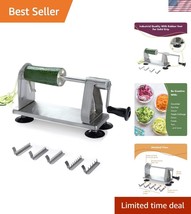 Versatile Stainless Steel Vegetable Spiralizer with 5 Blades - Compact &amp;... - $46.50
