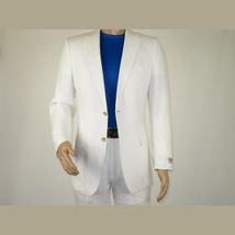 Mens Summer Linen Suit Apollo King Half Lined 2 Button European LN6 White Party image 12