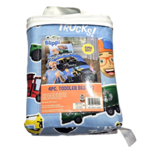 Blippi Super Soft! 4pc Toddler Bed Set Toddler Comforter 42in X 58in  - $39.99