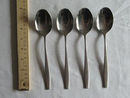 WMF Flatware Cromargan Stainless ALPHA 4 TableSpoons Serving Vintage 7.75&quot; - $25.00