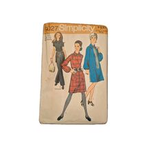 1970 Simplicity 9027  Vintage Sewing Pattern Women&#39;s Dress Tunic Pant Si... - €5,36 EUR
