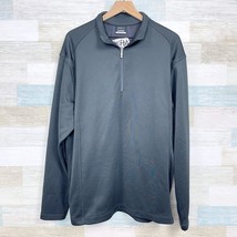 Aflac Nike Golf 1/4 Zip Pullover Tech Sweatshirt Gray Employee Cover Up ... - $34.64