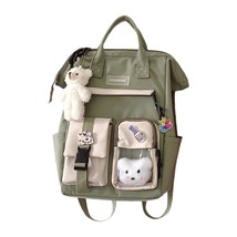 Girls JK Bag Backpack Contrast Color Kawaii Japanese School Bag Satchels Large B - £137.08 GBP