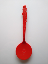 Peanut Vintage Red Plastic Serving Spoon 1950s Planters Peanuts Kitchenware - £9.34 GBP